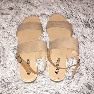 Two strap sandals.